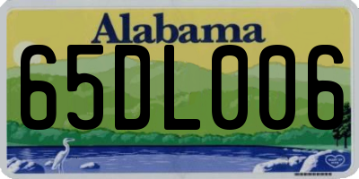 AL license plate 65DL006