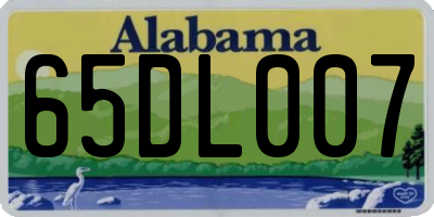 AL license plate 65DL007