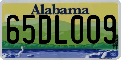 AL license plate 65DL009