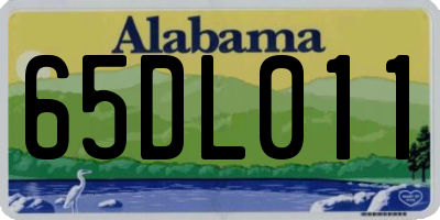 AL license plate 65DL011
