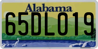 AL license plate 65DL019