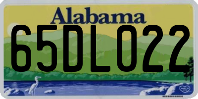 AL license plate 65DL022