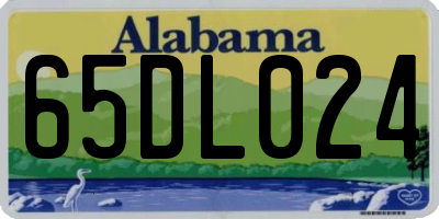 AL license plate 65DL024