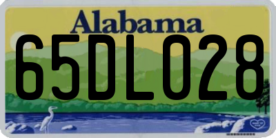 AL license plate 65DL028