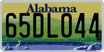 AL license plate 65DL044