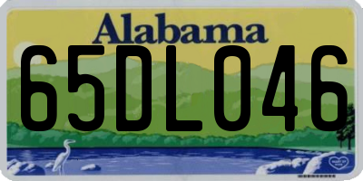 AL license plate 65DL046