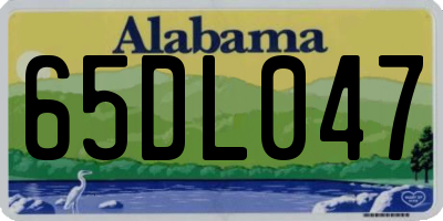 AL license plate 65DL047