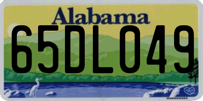 AL license plate 65DL049