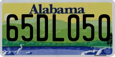 AL license plate 65DL050