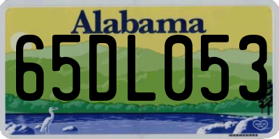 AL license plate 65DL053