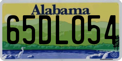 AL license plate 65DL054
