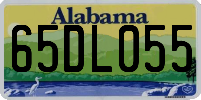 AL license plate 65DL055