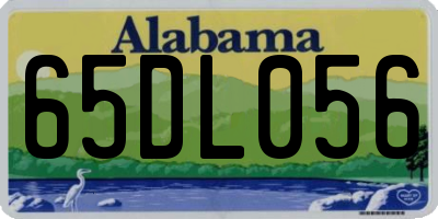 AL license plate 65DL056