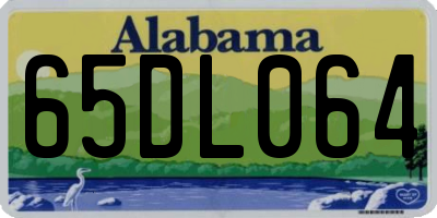AL license plate 65DL064