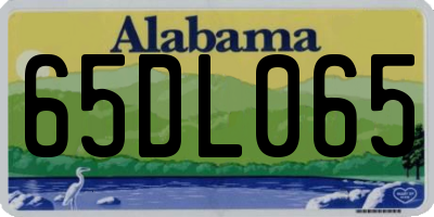 AL license plate 65DL065