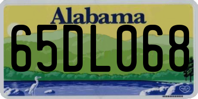 AL license plate 65DL068