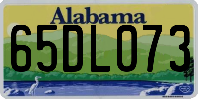 AL license plate 65DL073