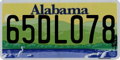 AL license plate 65DL078