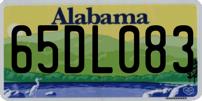 AL license plate 65DL083