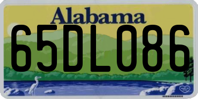 AL license plate 65DL086