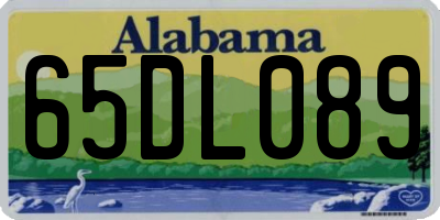 AL license plate 65DL089