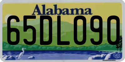 AL license plate 65DL090