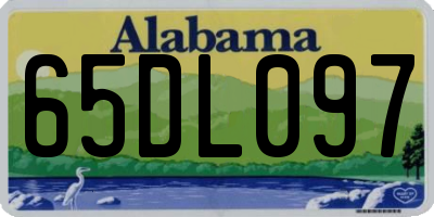 AL license plate 65DL097