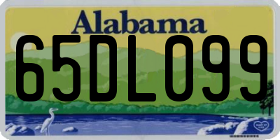 AL license plate 65DL099