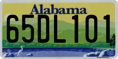 AL license plate 65DL101