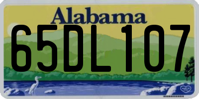AL license plate 65DL107