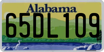 AL license plate 65DL109