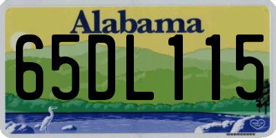 AL license plate 65DL115
