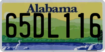 AL license plate 65DL116
