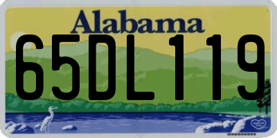 AL license plate 65DL119