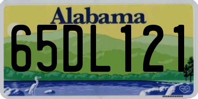 AL license plate 65DL121
