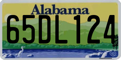 AL license plate 65DL124