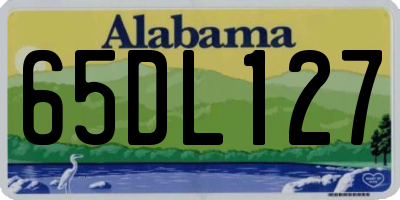 AL license plate 65DL127