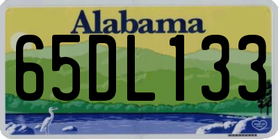 AL license plate 65DL133