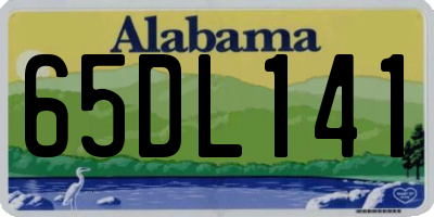 AL license plate 65DL141