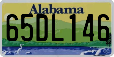 AL license plate 65DL146