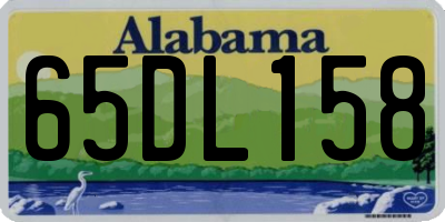 AL license plate 65DL158