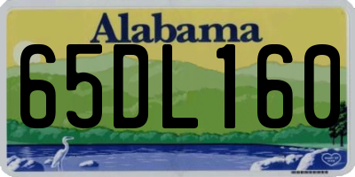 AL license plate 65DL160