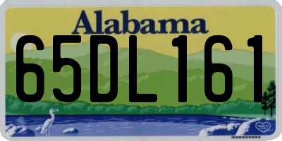 AL license plate 65DL161