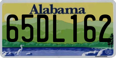 AL license plate 65DL162