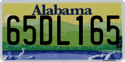 AL license plate 65DL165