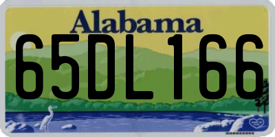 AL license plate 65DL166