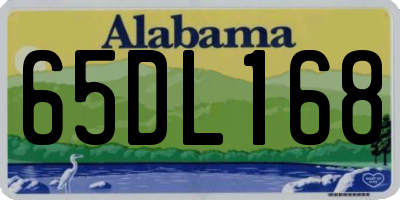 AL license plate 65DL168