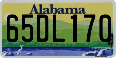 AL license plate 65DL170