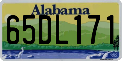 AL license plate 65DL171