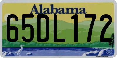 AL license plate 65DL172